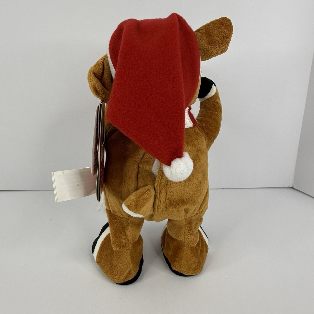 Gemmy Rudolph the Red Nosed Reindeer 12" Side Stepper Animated Plush NWT - Picture 3 of 8